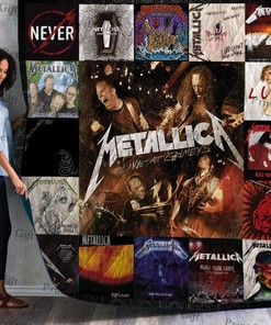 Never Metalica Album Posters Quilt Blanket Bedding Set