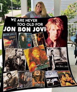 Never Too Old For Jon Bon Jovi Vr Collection New Quilt Blanket Bedding Set