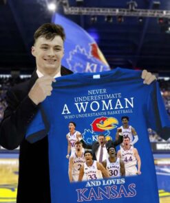 Never Underestimate A Woman Who Understands Basketball And Loves Kansas Shirt