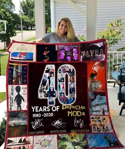 New 40 Years Of Depeche Mode Quilt Blanket Bedding Set