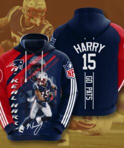 New England Patriots Custom Sport All Over Print Hoodie 3D 13