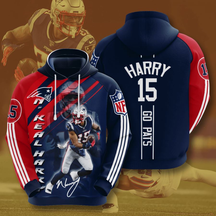 New England Patriots Custom Sport All Over Print Hoodie 3D 13