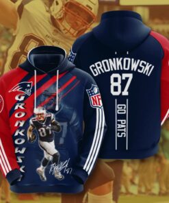 New England Patriots Custom Sport All Over Print Hoodie 3D 4