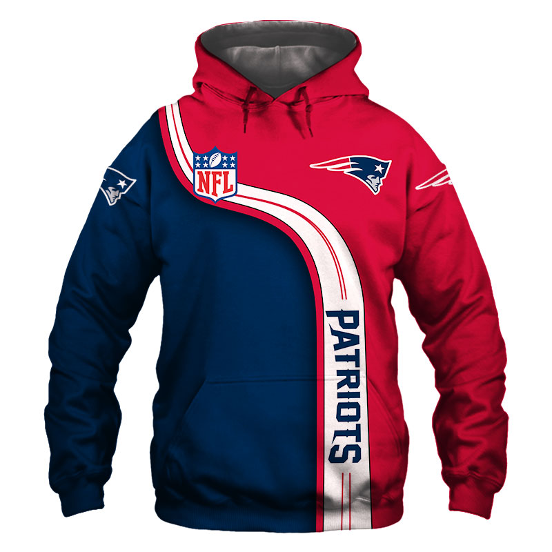 New England Patriots Hoodie 3D Cute Zip Hoodie Pullover Gift for Fans