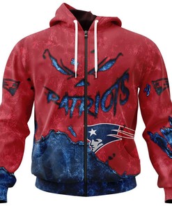 New England Patriots Hoodie 3D Devil Eyes Gift for Fans