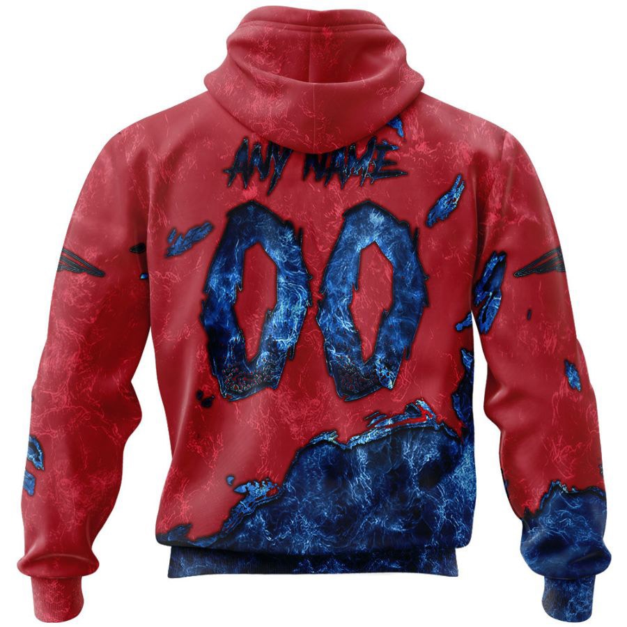 New England Patriots Hoodie 3D Devil Eyes Gift for Fans - Image 2