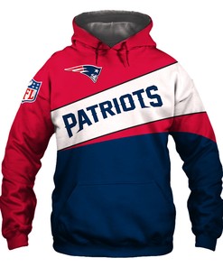 New England Patriots Hoodie 3D Zip Hoodie