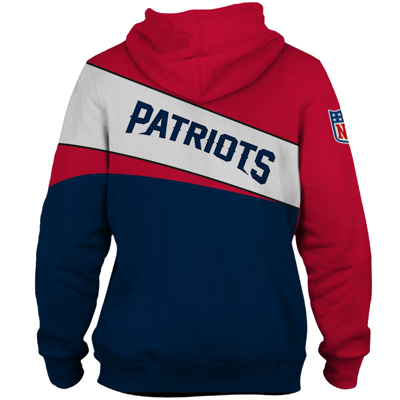 New England Patriots Hoodie 3D Zip Hoodie - Image 3