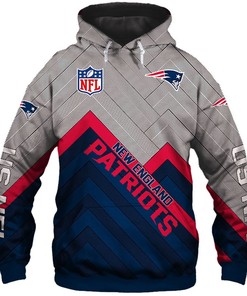 New England Patriots Hoodie 3D Zip Hoodie Pullover Size S-5Xl