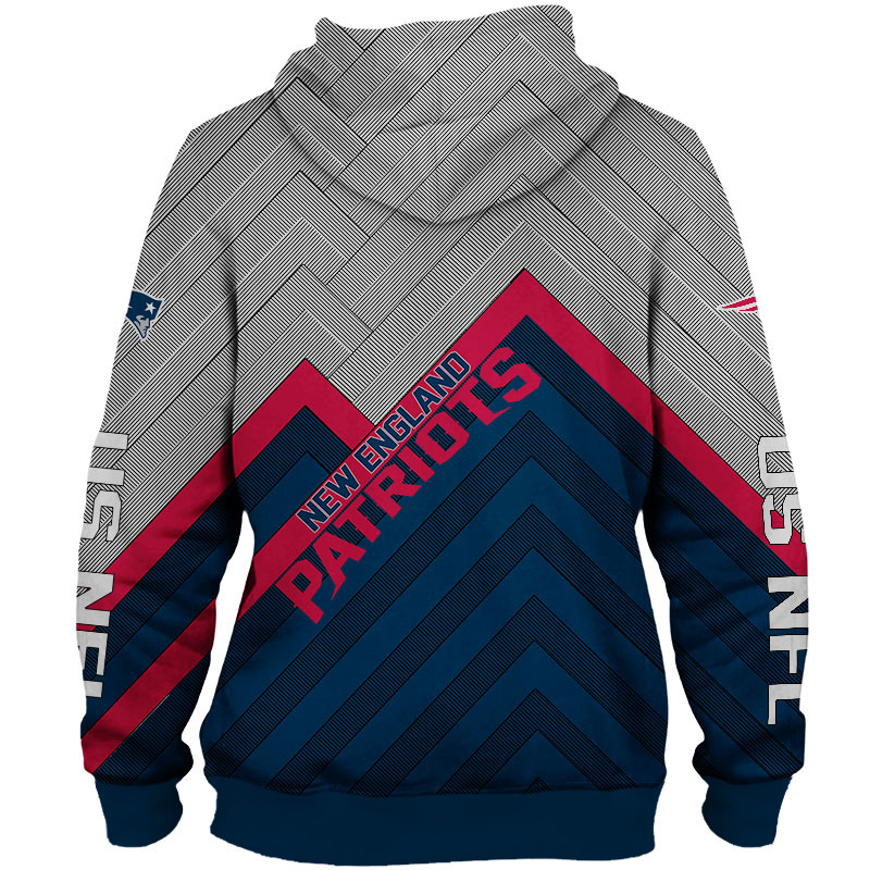 New England Patriots Hoodie 3D Zip Hoodie Pullover Size S-5Xl - Image 3
