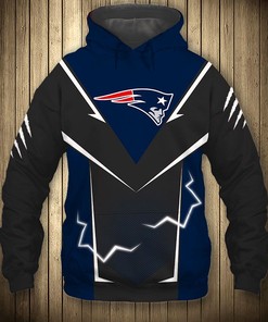 New England Patriots Hoodie Lightning Graphic Gifts for Fans
