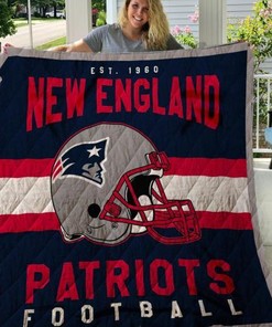 New England Patriots Quilt Blanket Bedding Set