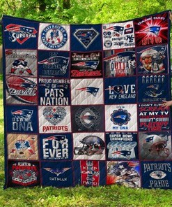 New England Patriots Quilt Blanket Bedding Set Home Décor