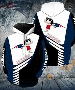 New England Patriots Snoopy Hoodie 3d