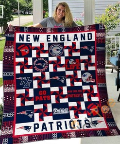 New England Patriots Themed Quilt Blanket And Bedding Set