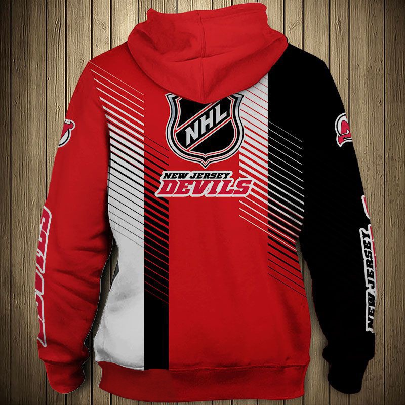 New Jersey Devils Hoodie 3D Cute Design Pullover Nhl - Image 2