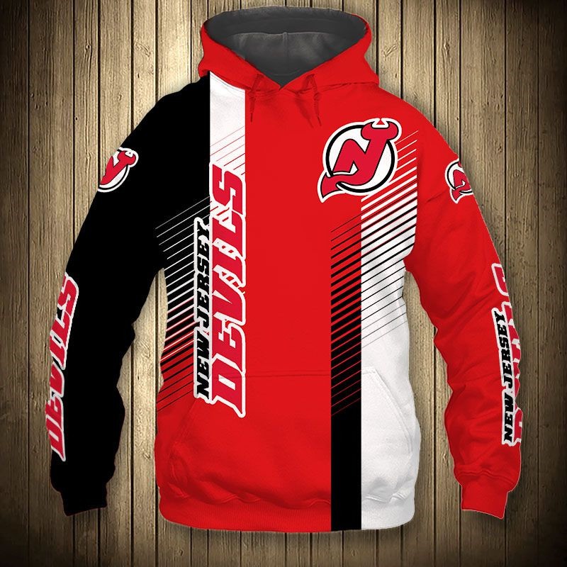 New Jersey Devils Hoodie 3D Cute Design Pullover Nhl - Image 3