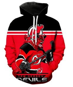 New Jersey Devils Hoodie 3D Ultra-Cool Long Sleeve Gift for Fans