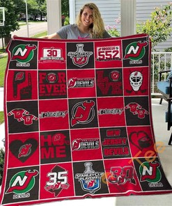 New Jersey Devils V1 Quilt Blanket Bedding Set