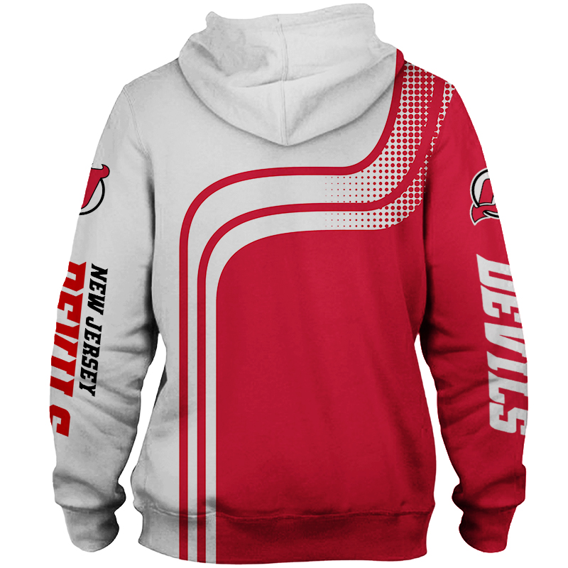 New Jersey Devils Zipper Hoodie Zip Hoodie Pullover Gift for Fans - Image 3