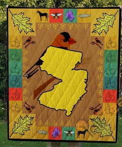 New Jersey Quilt Blanket Bedding Set With Pillowcase Option