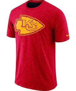 New Kansas City Chiefs Nike Sideline Slub Performance T-Shirt Men's