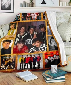 New Kids On The Block Fleece Fan Gift Sherpa Fleece Blanket Gifts for Family, for Couple