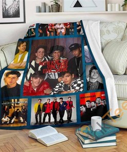 New Kids On The Block Nkotb Fleece Sherpa Fleece Blanket Gifts for Family, for Couple