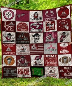 New Mexico State Aggies Ncaa Collection Combined Quilt Blanket Bedding Set