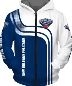 New Orleans Pelicans Hoodie 3D Zip Hoodie for Fans