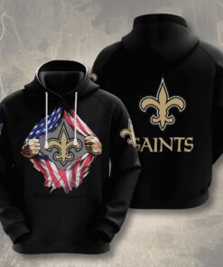 New Orleans Saints Custom Sport All Over Print Hoodie 3D 7