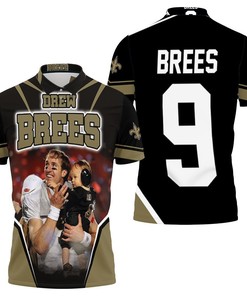 New Orleans Saints Drew Brees And Son Polo Shirt All Over Print Shirt 3d T-shirt