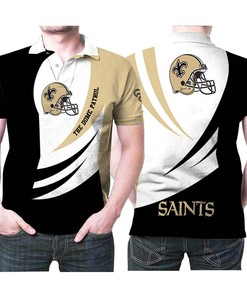 New Orleans Saints Helmet Logo The Dome Patrol 3d Designed For New Orleans Saints Fan Polo Shirt All Over Print Shirt 3d T-shirt