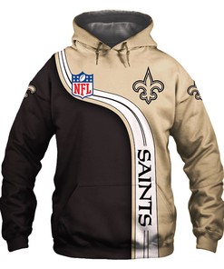 New Orleans Saints Hoodie 3D Cute Zip Hoodie Pullover Gift for Fans