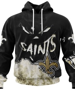 New Orleans Saints Hoodie 3D Devil Eyes Gift for Fans