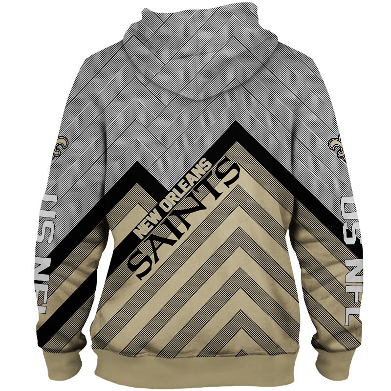 New Orleans Saints Hoodie 3D Zip Hoodie Pullover Size S-5Xl - Image 2