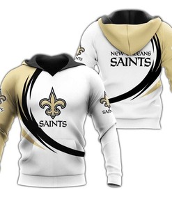 New Orleans Saints Hoodie Curve Graphic Gifts for Fans