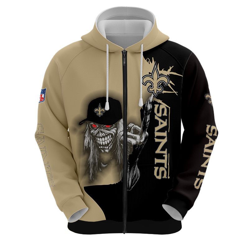 New Orleans Saints Hoodie Ultra Death Graphic Gift for Halloween - Image 3
