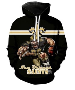New Orleans Saints Hoodie Ultra-Cool Design Pullover Nfl