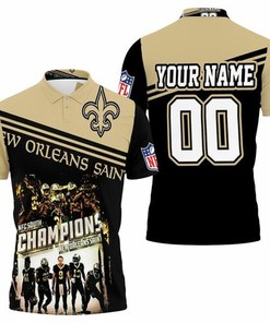 New Orleans Saints Nfc South Division Champions Personalized 3D All Over Print Polo Shirt