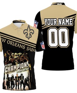New Orleans Saints Nfc South Division Champions Personalized Polo Shirt All Over Print Shirt 3d T-shirt