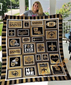 New Orleans Saints Quilt Blanket Bedding Set