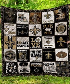 New Orleans Saints Quilt Blanket Bedding Set for Home Décor