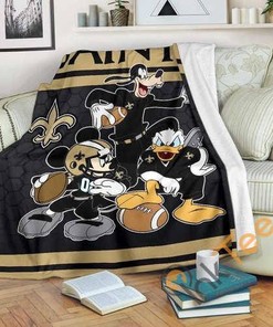 New Orleans Saints Team Sherpa Fleece Blanket Gifts for Family, for Couple