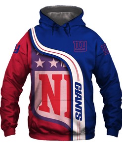 New York Giants 3D Hoodie Pullover Zip Hoodie Nfl for Fans