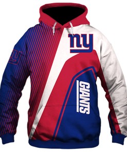 New York Giants 3D Zip Hoodie Zip Hoodie Pullover Nfl