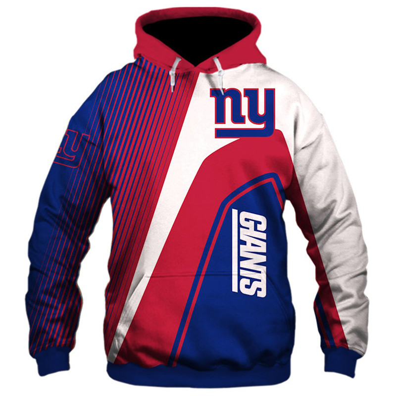 New York Giants 3D Zip Hoodie Zip Hoodie Pullover Nfl
