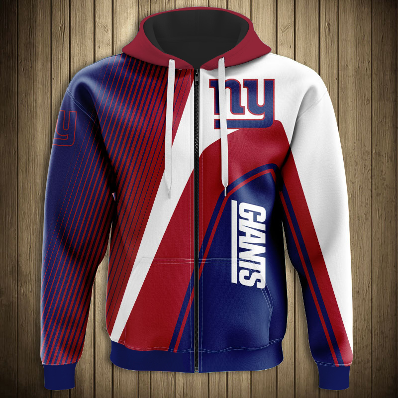 New York Giants 3D Zip Hoodie Zip Hoodie Pullover Nfl - Image 2