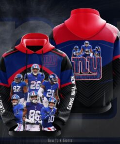 New York Giants Custom Sport All Over Print Hoodie 3D 4