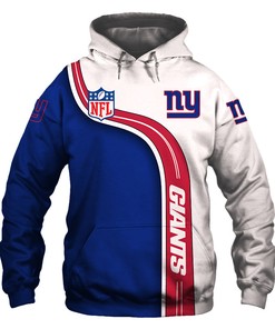 New York Giants Hoodie 3D Cute Zip Hoodie Pullover Gift for Fans